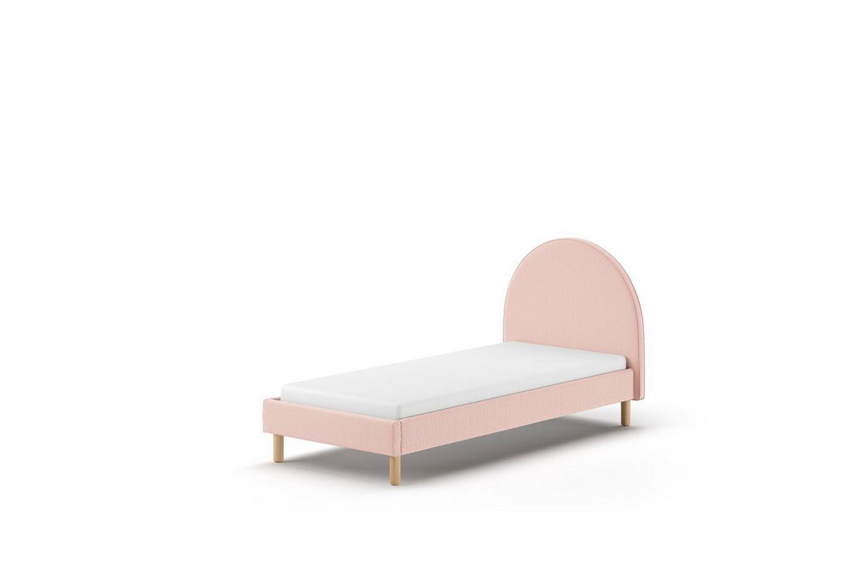 POLSTERBETT Karlotta 97x107x212 aus Holzwerkstoff in Rosa - Rosa, Holzwerkstoff (90/200cm) - 58aufmkessel