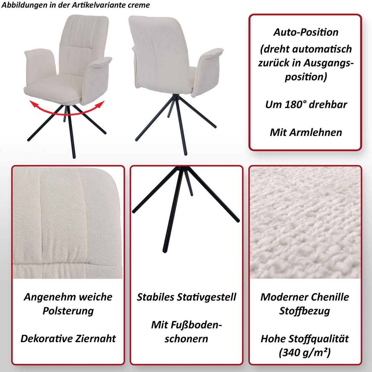 ESSZIMMERSTUHL Blau 2er-Set - Blau/Petrol, Textil (70/94/60cm) - MCW