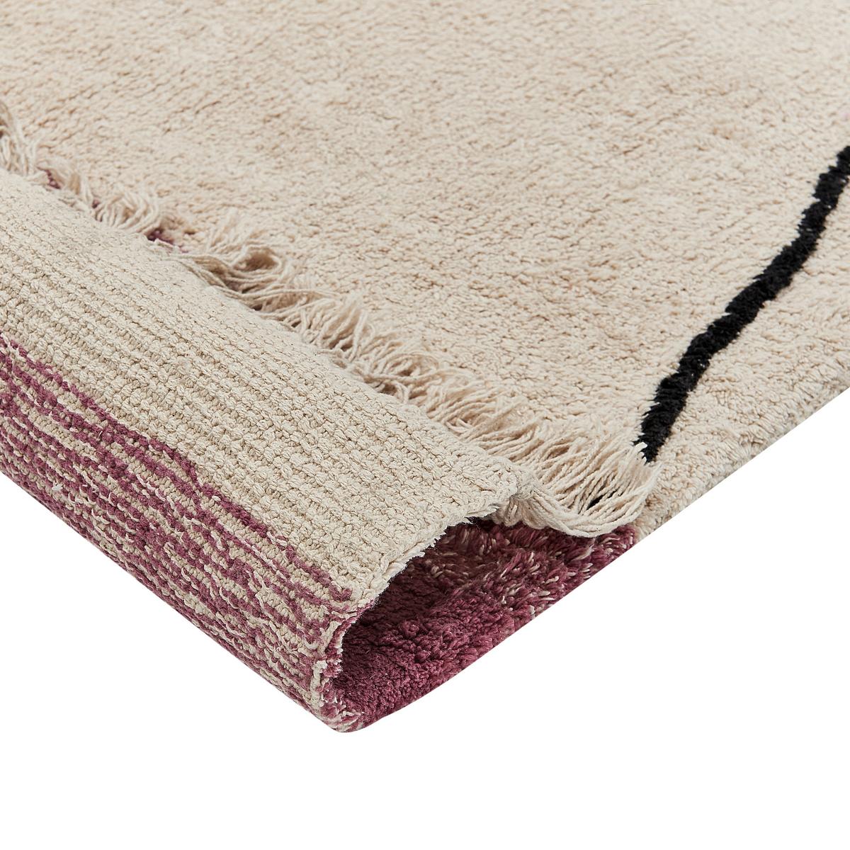 KURZFLOR-TEPPICH Afsar 200/140 cm - Beige, Textil (140/200cm) - Beliani