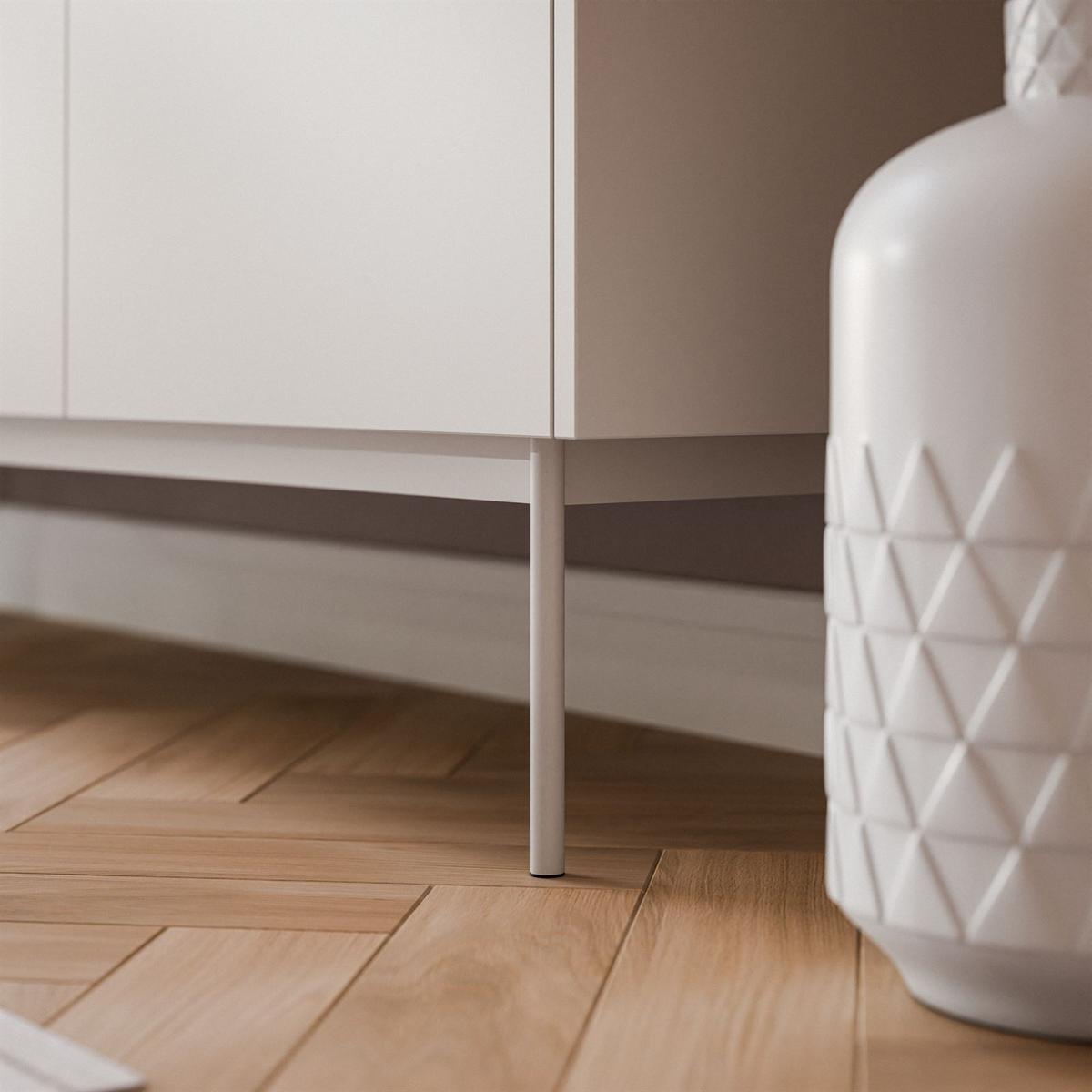 RTV Schrank ESSENCE 144 Kaschmir / Eiche Linea - Kaschmir/Eichefarben, Holzwerkstoff (154/55/33cm) - Lookway