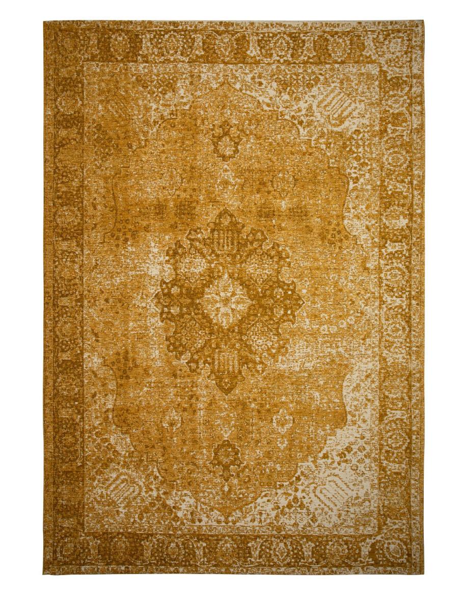 TEPPICH COQUET, im Vintage-Stil, Senfgelb, 120 x 170 cm - Gelb, Textil (170/120cm) - KADIMA DESIGN