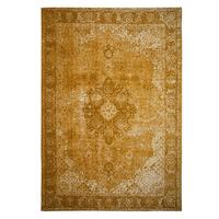 TEPPICH COQUET, im Vintage-Stil, Senfgelb, 120 x 170 cm - Gelb, Textil (170/120cm) - KADIMA DESIGN