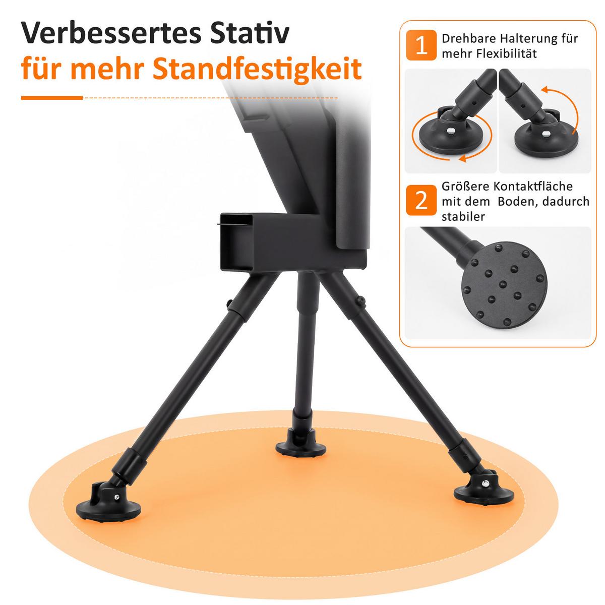 TERRASSENHEIZER Zovmar 44.5/21/167 cm - Schwarz, Glas/Metall (21/167/44.5cm) - ZMH