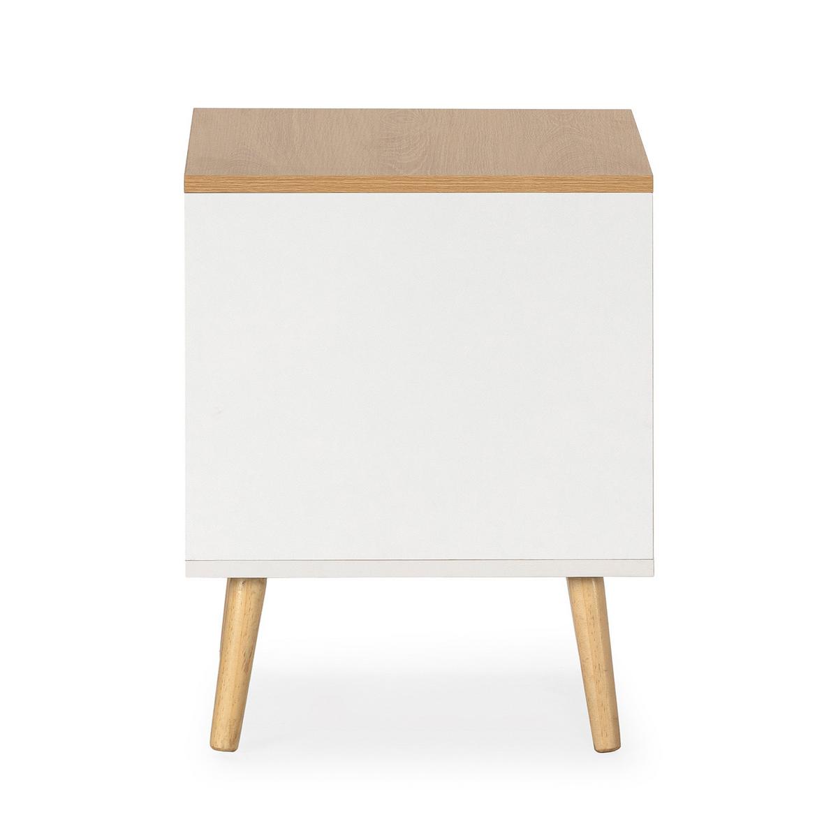 NACHTTISCH Desi 2 schubladen Weiß - Weiß, Holzwerkstoff (45/50/40cm) - VS Venta-stock