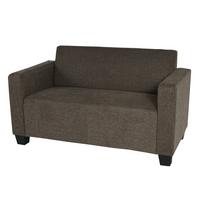 2-SITZER SOFA COUCH LOUNGESOFA Braun - Braun, Textil (136/76/72cm) - MCW