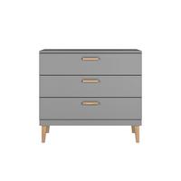 KINDERKOMMODE Kubi Grau - Grau, Holzwerkstoff (100/47/90cm) - Petits-meubles