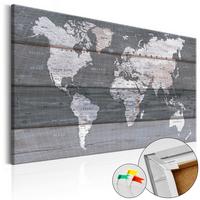 PINNWANDBILDER Grau 60/40 cm - Beige/Grau, Naturmaterialien/Textil (60/40cm) - KUNSTLOFT