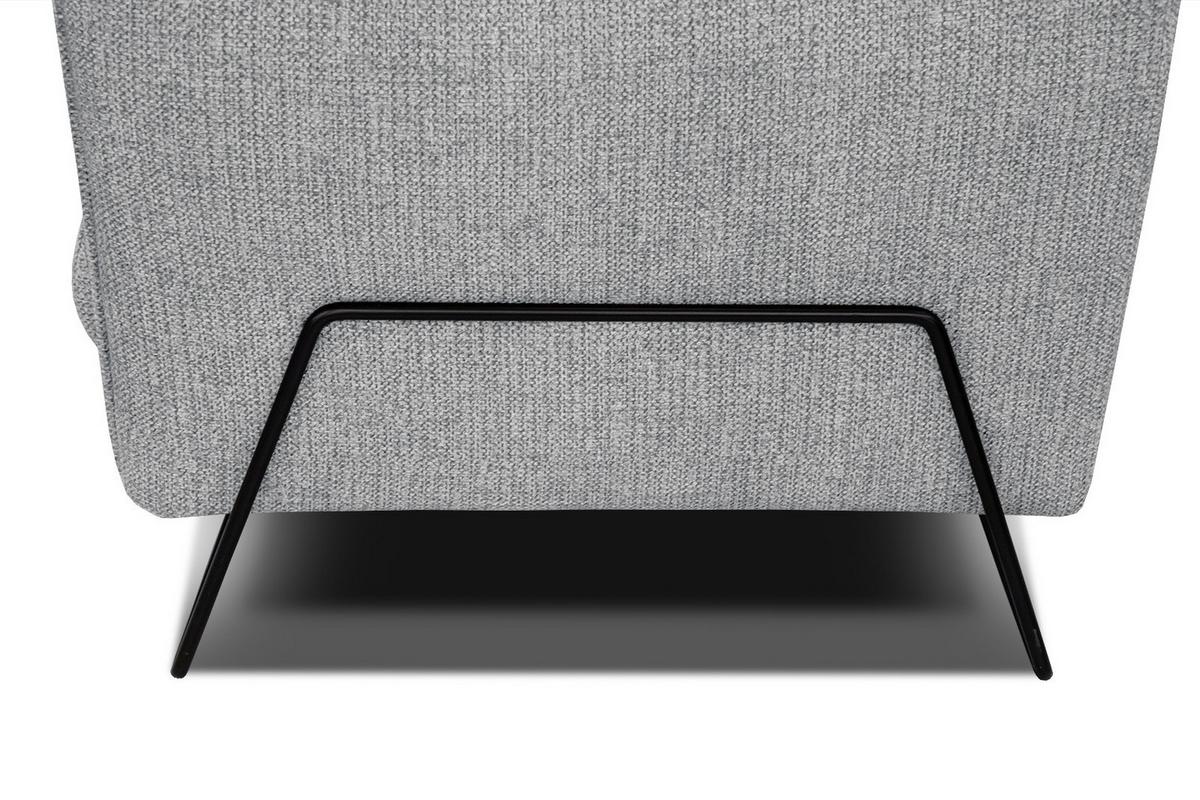ECKSOFA HOSTEN 4-Sitzer, grau - Schwarz/Grau, Holzwerkstoff/Textil (158/269cm) - Wozimo