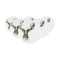 FRÜHSTÜCKSTELLER Life Nature Hirsch weiß-braun ø 22,5 cm 6er Set - Weiß/Braun, Keramik (22.5cm) - Seltmann Weiden