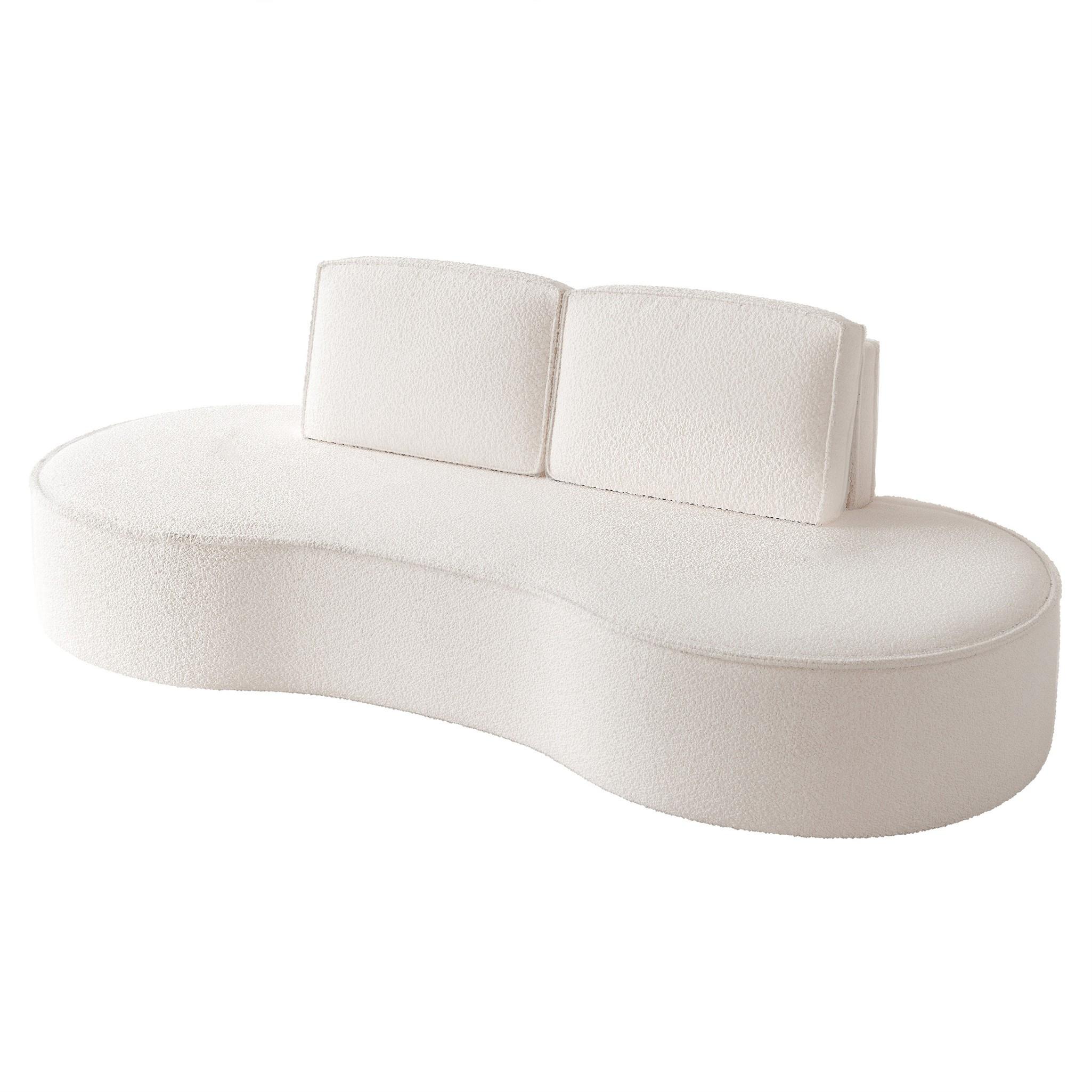 SOFA 3-sitzer Arlet In Stoff Abriamo - Creme, Holzwerkstoff/Textil (234/88/101cm) - Fun Möbel