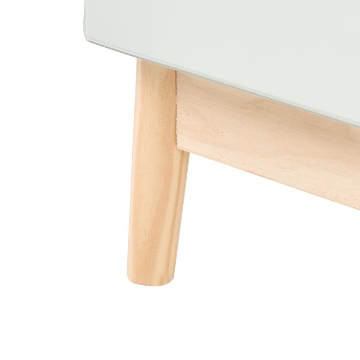 WICKELKOMMODE QUILPIE Hellgrün - Hellgrün, Holzwerkstoff (80/102/50cm) - Beliani