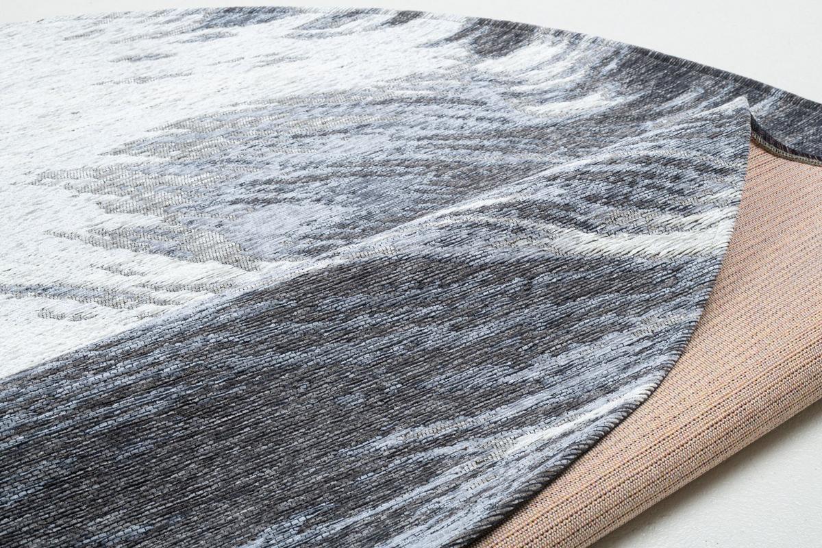 FLACHWEBTEPPICH Keitum 160x160 cm - Grau, Textil (160/160cm) - Sansibar SYLT