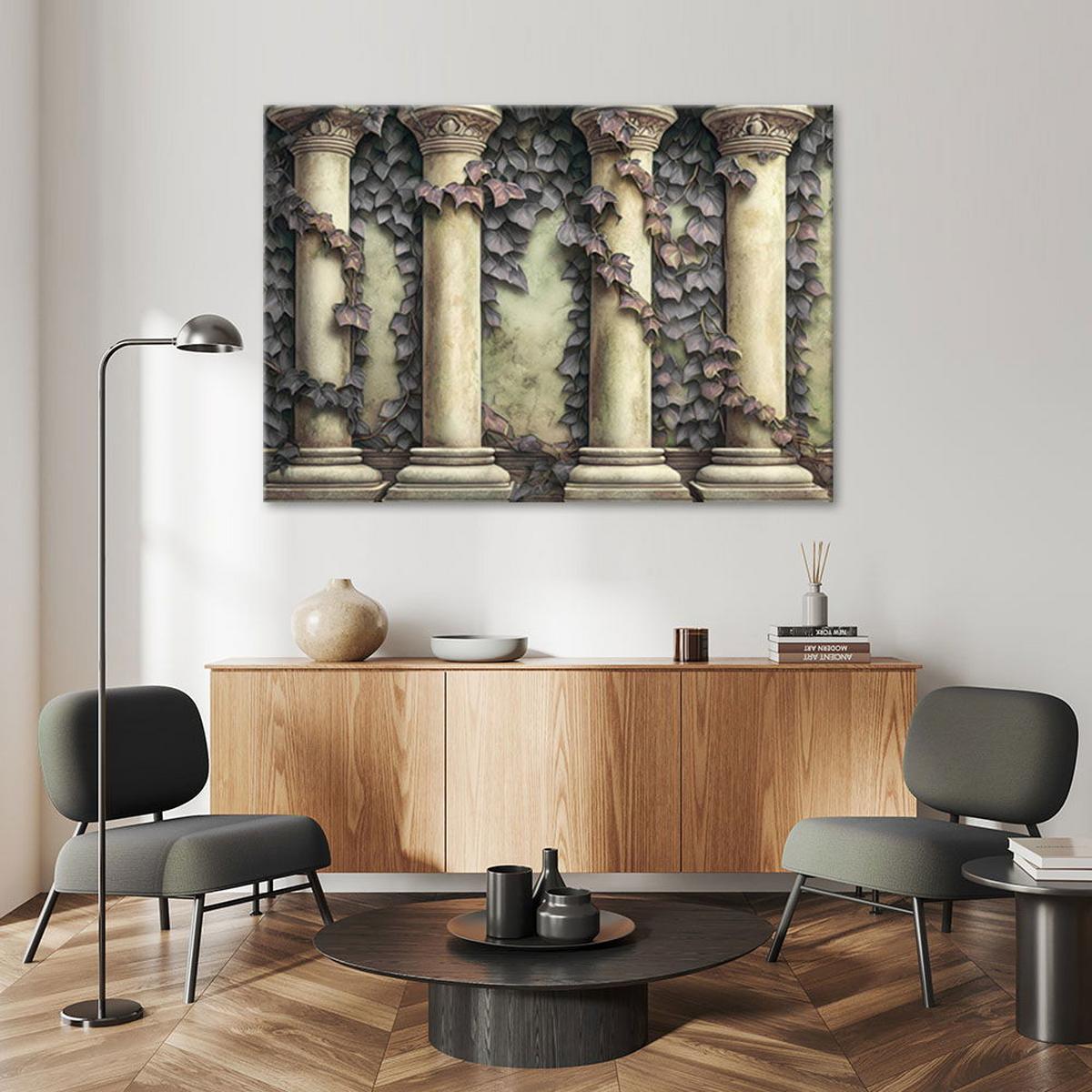 KUNSTDRUCK Grün 60/40 cm - Grün, Textil (60/40cm) - KUNSTLOFT