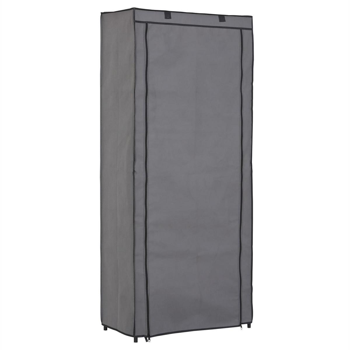 SCHUHSCHRANK TAMARA anthrazit - Anthrazit, Textil (60/140/30cm) - IDIMEX