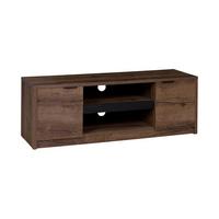 LOWBOARD Devon mit 2 Schubladen, Eiche monastery - Eichefarben/Schwarz, Holzwerkstoff/Metall (135/46/40cm) - Beautysofa