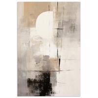 POSTER Abstrakt - Kunst - Grau Wanddeko 40x60 cm - Hellgrau, Papier (40/60/0.1cm) - MuchoWow