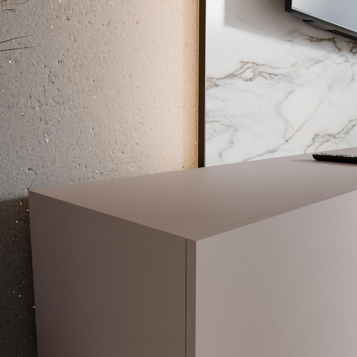 LOWBOARD MIVO 300/41/40 cm, Hängender TV-Schrank Kaschmir - Kaschmir, Holzwerkstoff (300/41/40cm) - MASSENO