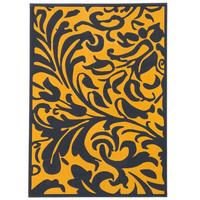 DESIGNER TEPPICH PASSION BAROCK - Currygelb/Anthrazit, Textil (140/200cm) - Pergamon