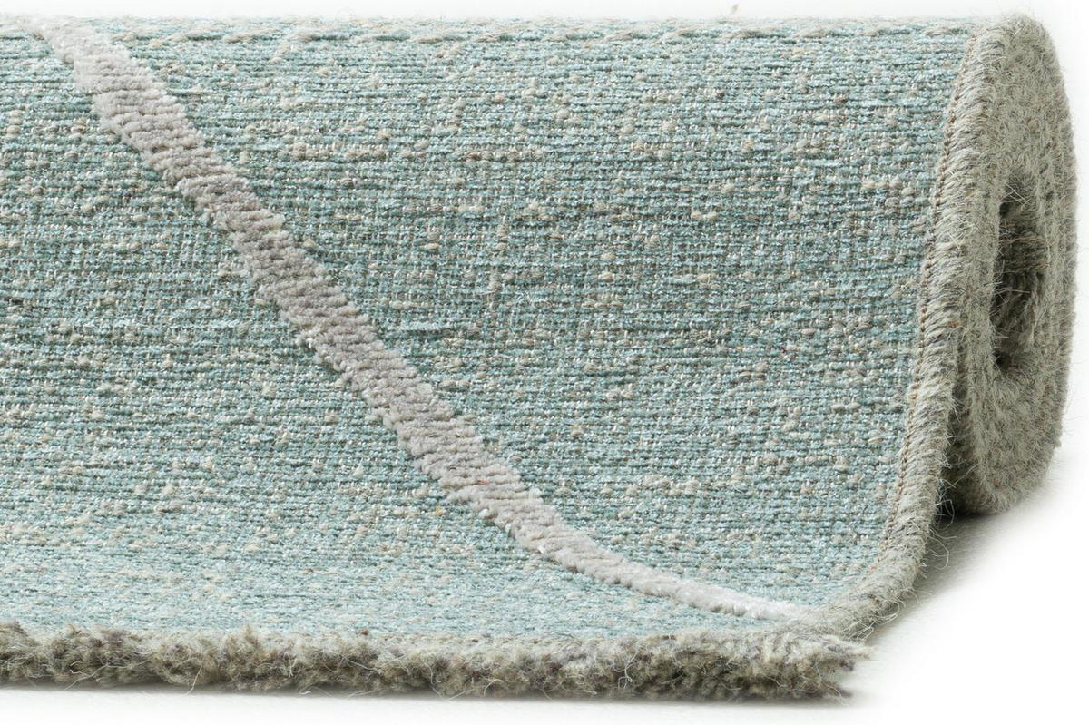 FLACHWEBTEPPICH Braderup 120x170 cm - Hellblau, Textil (120/170cm) - Sansibar SYLT