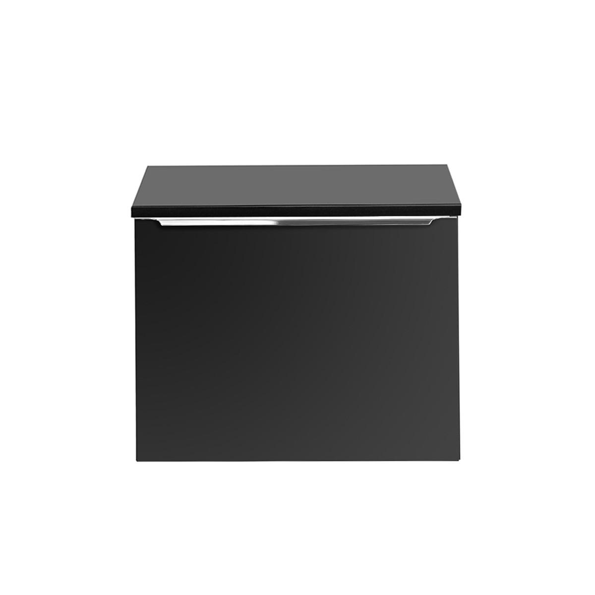 WASCHTISCHUNTERSCHRANK 60cm Éros Schwarz - Schwarz, Holzwerkstoff (60/48/46cm) - Petits-meubles