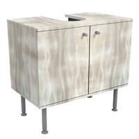 WASCHBECKENUNTERSCHRANK Leuchtende Wellen 60/55/35 cm - Beige, Holzwerkstoff (60/55/35cm) - Bilderwelten