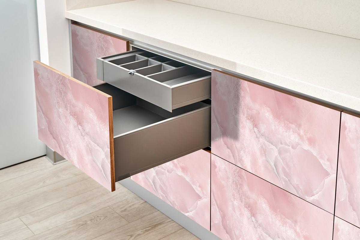 MÖBLAUFKLEBER 100x50 cm rosa - Hellrosa, Kunststoff (50/0.1/100cm) - Wallfluent
