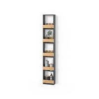 WEINGLASREGAL Regusa Goldkraft Eiche/Anthrazit 30 x 180 cm - Honigeiche/Anthrazit, Holzwerkstoff (30/180/15.1cm) - Livinity®