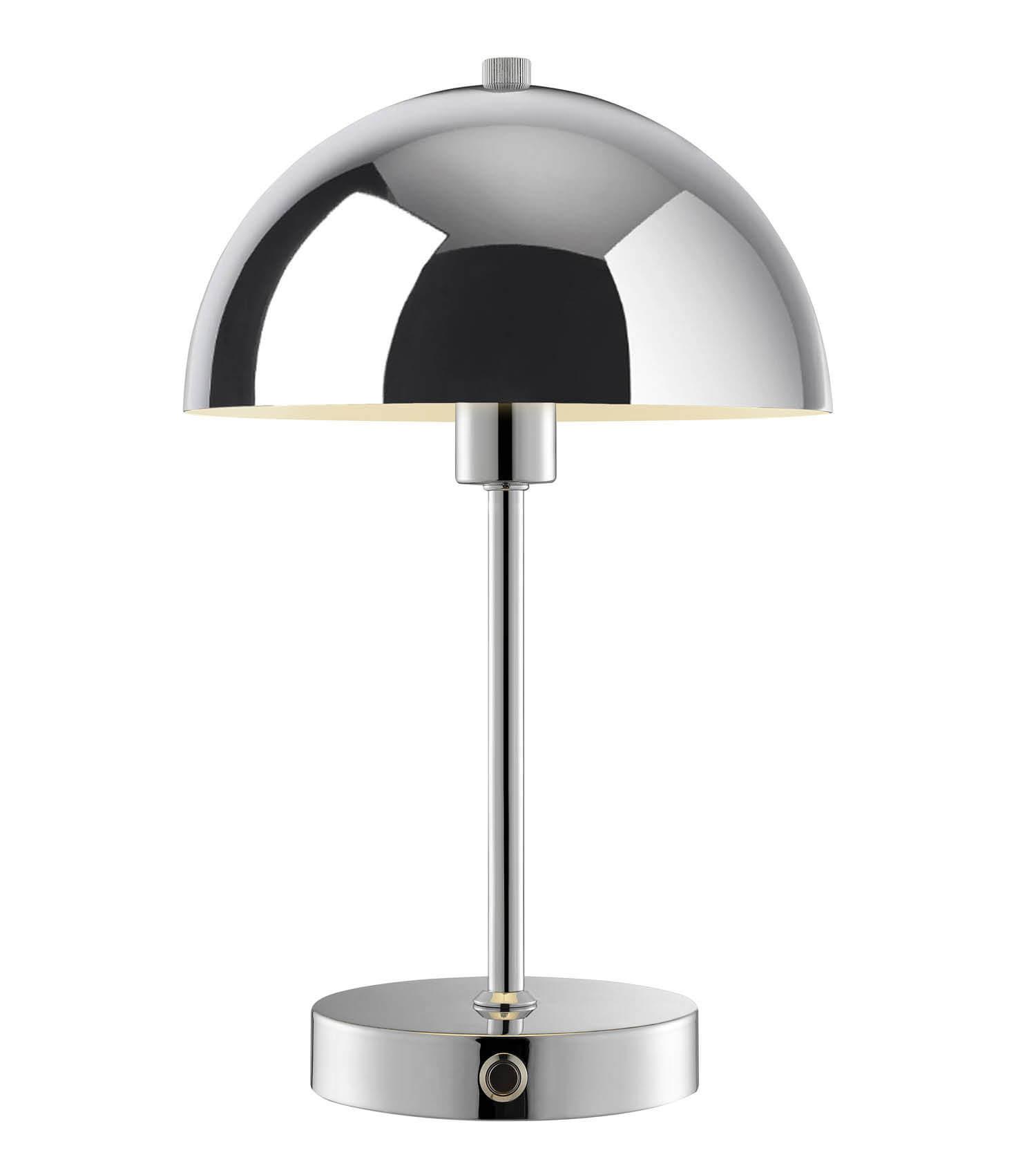 TISCHLAMPE KABELLOS Der Leuchtturm - Silberfarben, Metall (20/20/31.5cm) - Mokebo