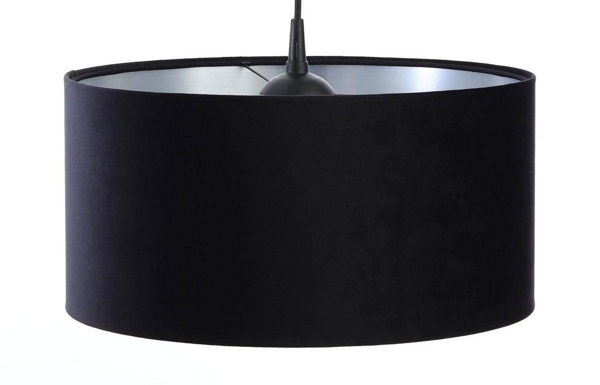 HÄNGELEUCHTE Schwarz 50/25 cm - Silberfarben/Schwarz, Kunststoff (50/0.8/25cm) - ONZENO
