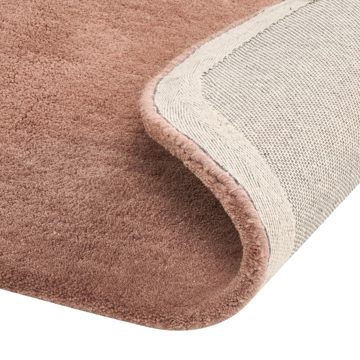 TEPPICH Braun 140 cm Wolle Sinjuwi - Braun, Textil (140/140cm) - Beliani
