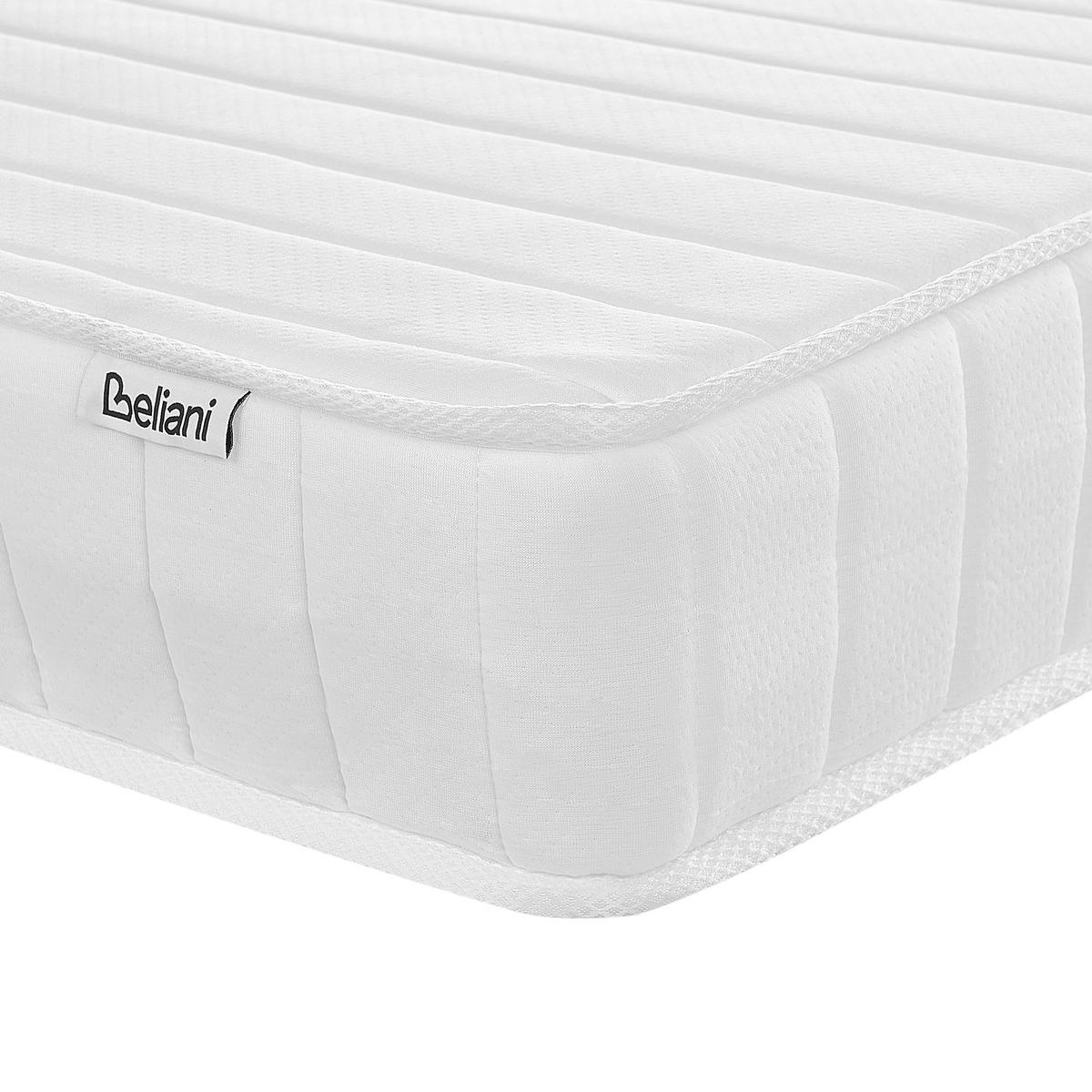 TASCHENFEDERKERNMATRATZE H3/4 Fest 90/200 cm Misty - Weiß, Textil (90/200cm) - Beliani
