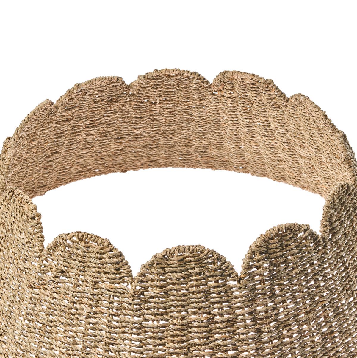 WEIHNACHTSBAUMKRAGEN 24 cm Naturfarben Givre - Naturfarben, Naturmaterialien (24cm) - Beliani