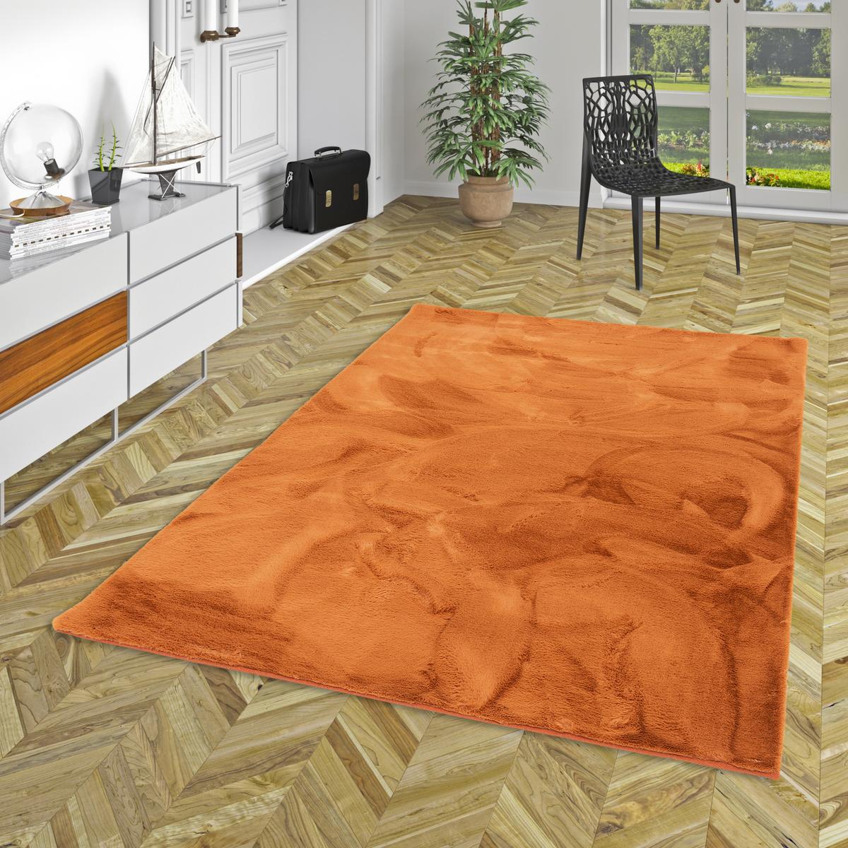 FELLTEPPICH LUXUS SUPER SOFT PLUSH - Cognac, Textil (160/230cm) - Pergamon