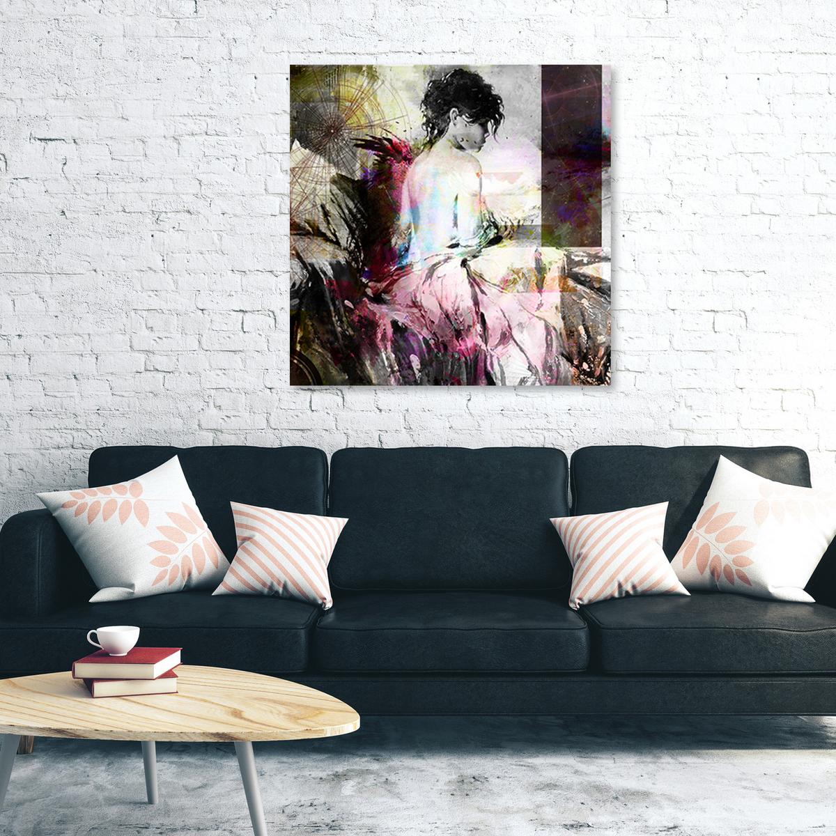 LEINWANDBILD, Menschen - Rosa 40x40cm - Pink, Textil (40/40cm) - Feeby