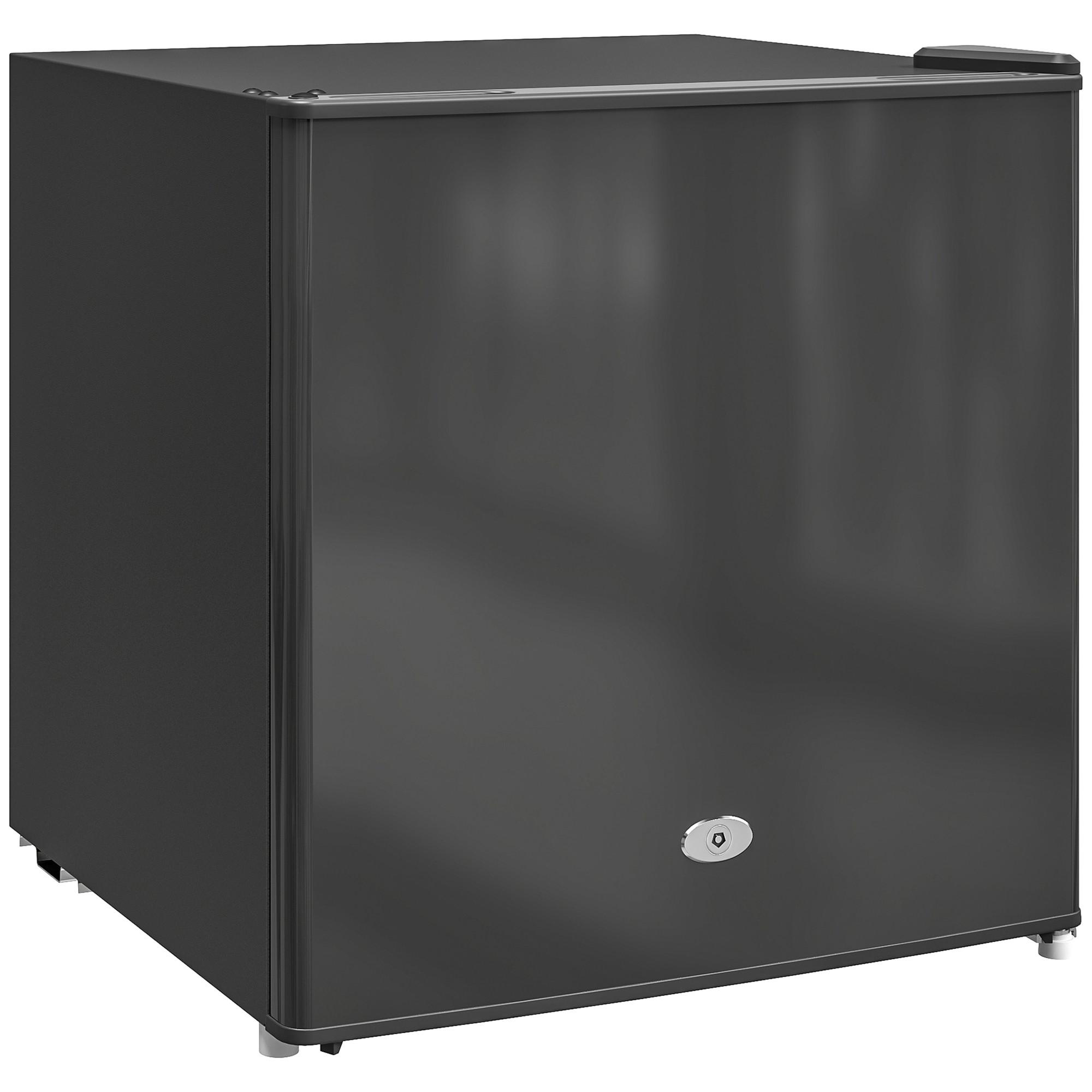 MINI-GEFRIERSCHRANK aus Stahl Kunststoff Schwarz - Schwarz, Kunststoff (44.2/48.8/47cm) - HOMCOM