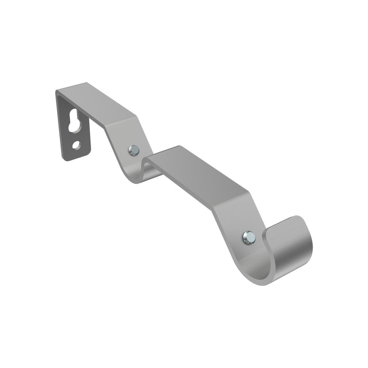 GARDINENSTANGE / TELESKOPSTANGE Hera Cone 160-300 cm, 2-läufig, 16/13 mm Ø Silbergrau - Silberfarben/Alufarben, Kunststoff/Metall (300cm) - INTERDECO
