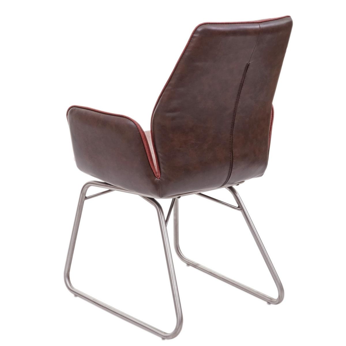 ESSZIMMERSTUHL Rotbraun - Rotbraun/Braun, Textil (62/90/56cm) - MCW