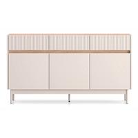 SIDEBOARD Dunea Kaschmirgrau/Eichenholzoptik 154 cm - Taupe, Holzwerkstoff/Metall (154/85/40cm) - Selsey