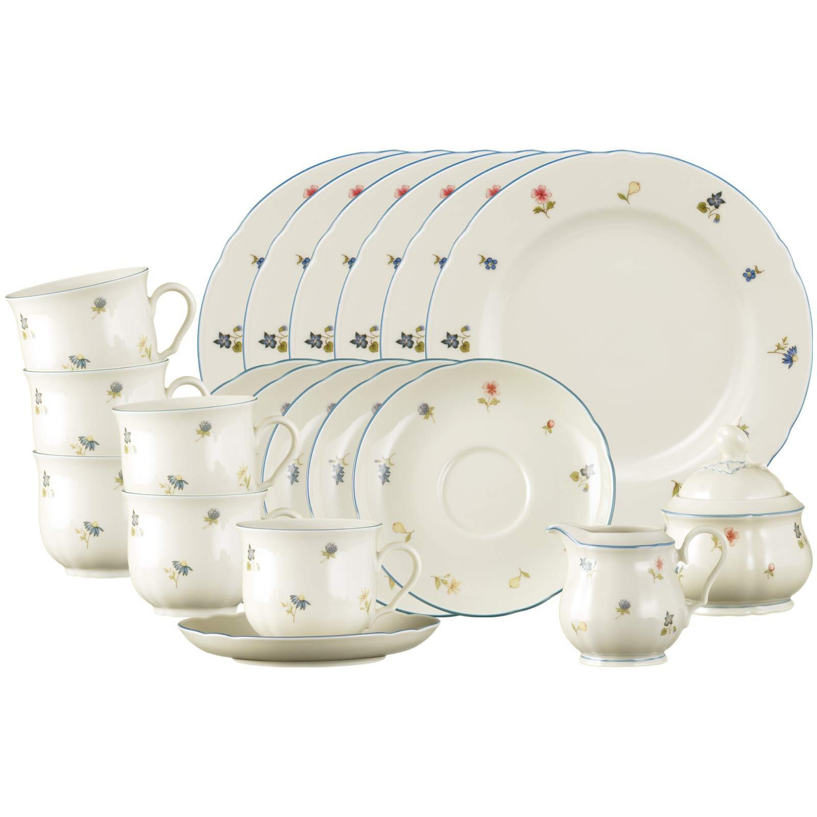 KAFFEESERVICE Marieluise Streublumen bunt 20-tlg. - Multicolor, Keramik (2/2/2cm) - Seltmann Weiden