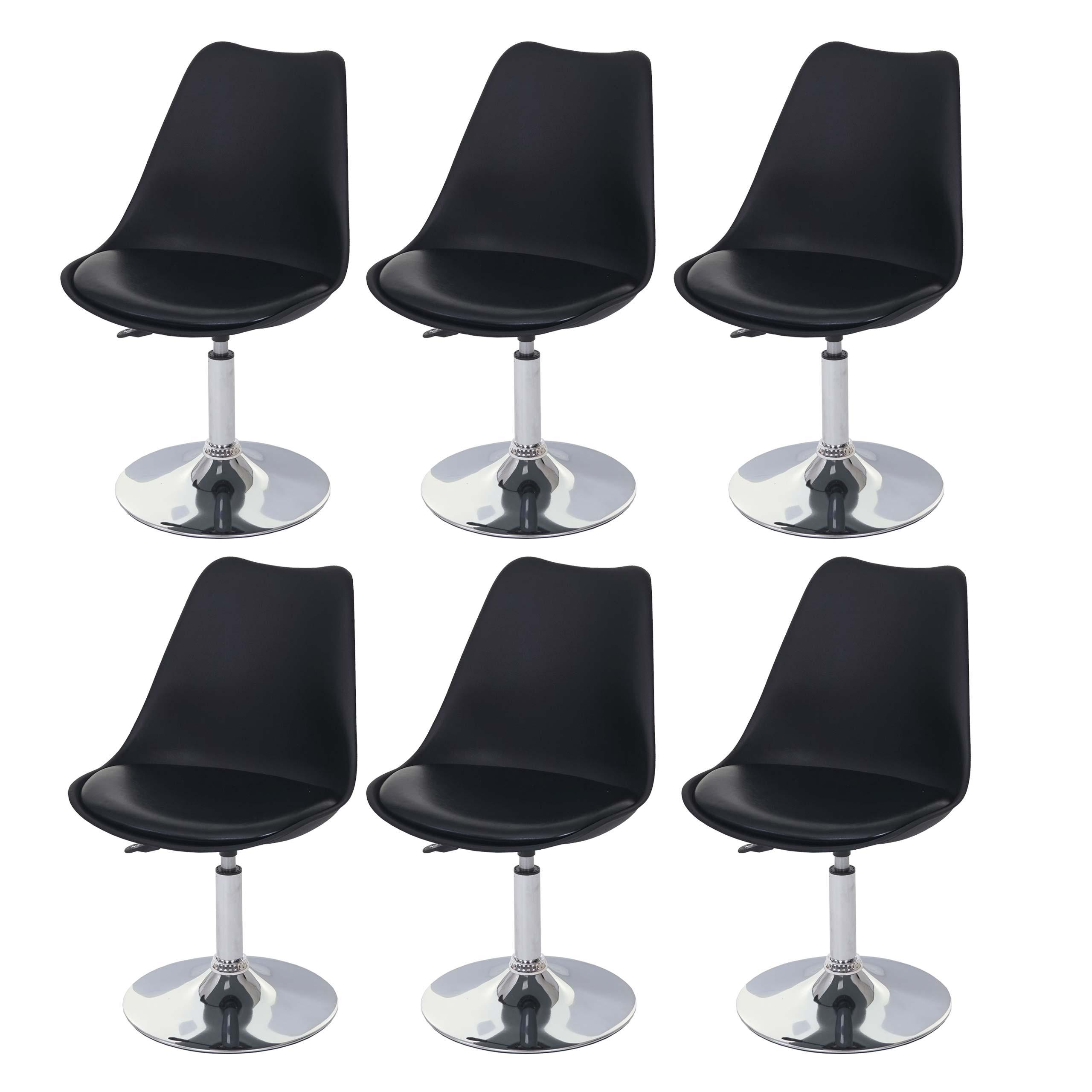 ESSZIMMERSTUHL Schwarz 6er-Set - Schwarz, Textil (48/80/54cm) - MCW