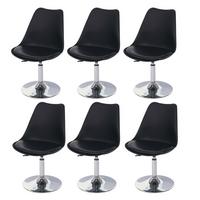 ESSZIMMERSTUHL Schwarz 6er-Set - Schwarz, Textil (48/80/54cm) - MCW