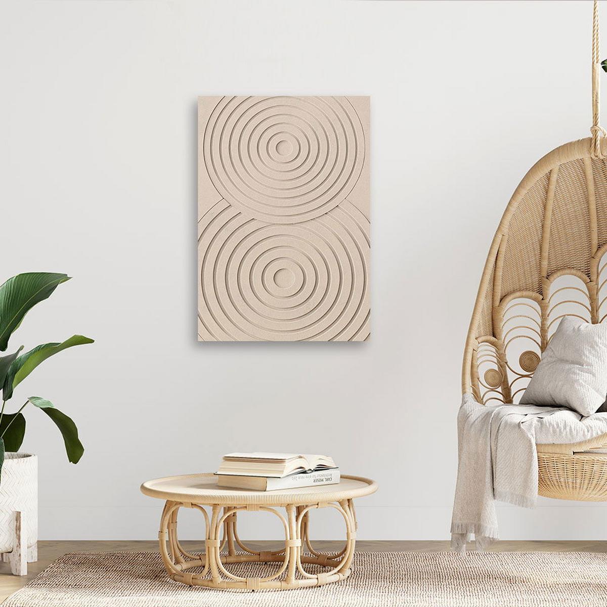 KUNSTDRUCK Beige 80/120 cm - Beige, Textil (80/120cm) - KUNSTLOFT