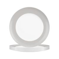 FRÜHSTÜCKSTELLER Liberty Pure Colors New Grey ø 22,5 cm 6er Set - Grau, Keramik (22.6cm) - Seltmann Weiden