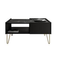 COUCHTISCH EUPHORIA L97 - Schwarz, Holzwerkstoff (65/97/45cm) - Lookway