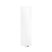 BADHEIZKÖRPER Stella 480x1800 mm Weiß mit Ventil Durchgang - Weiß, Metall (48/180/5cm) - LuxeBath