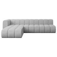 ECKSOFA modulares Sofa Darnel-L2 - 296x177x70 cm Hellgrau - Hellgrau, Holzwerkstoff/Textil (296/177cm) - ALTDECOR