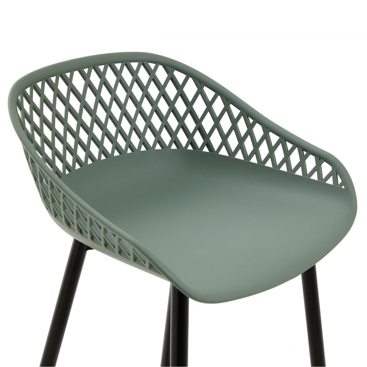 BARHOCKER IREK 2er-Set grün - Grün, Textil (47/99/49cm) - IDIMEX