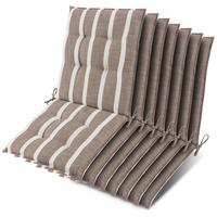 NIEDERLEHNER Sun-NL 105x50x8cm Beige-Weiß-Gestreift (7tlg) - Beige, Textil (50/100cm) - Beautissu 