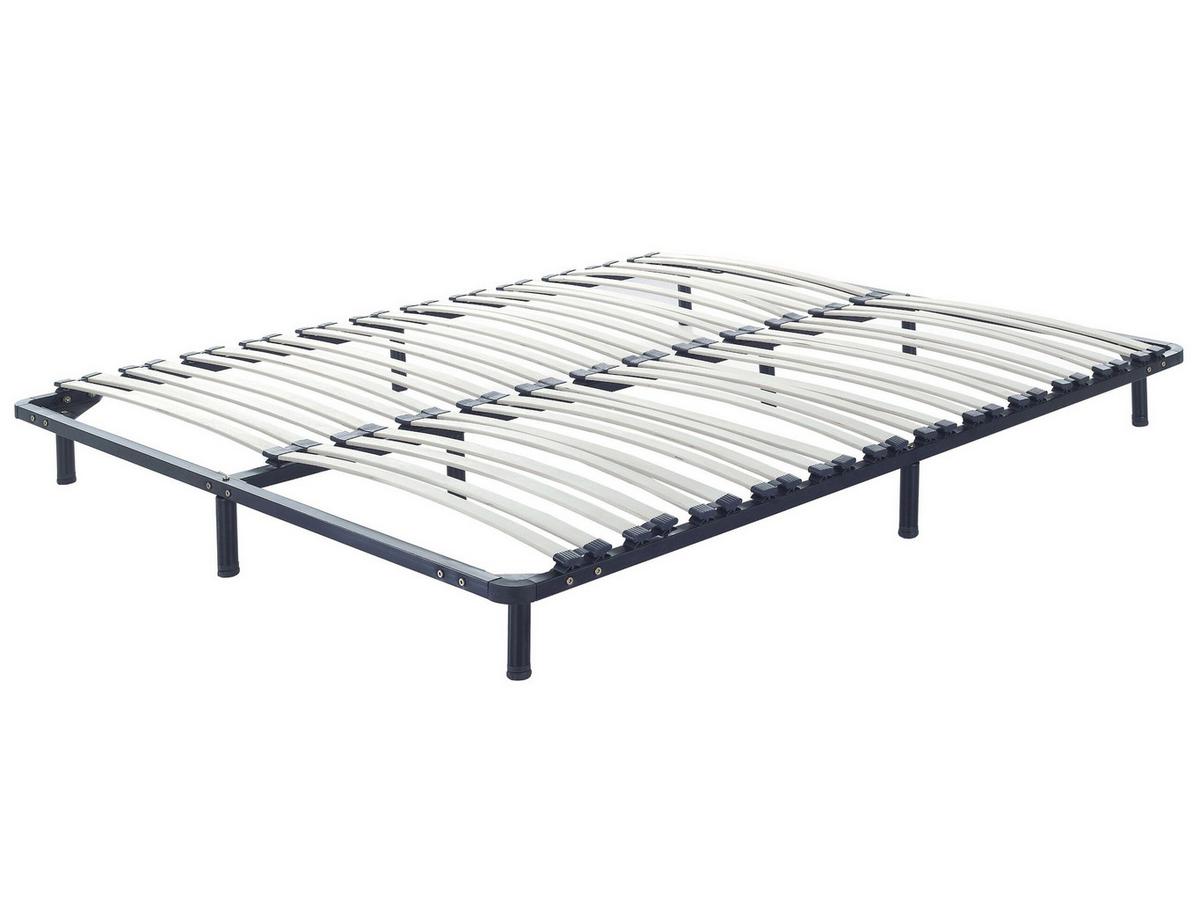 LATTENROST 180x200 cm Schwarz Combourg - Schwarz, Metall (180/21/200cm) - Beliani