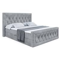BOXBETT NOEL-Z - 180 x 200 - H4 - Grau - Grau, Holzwerkstoff (180/200cm) - ALTDECOR